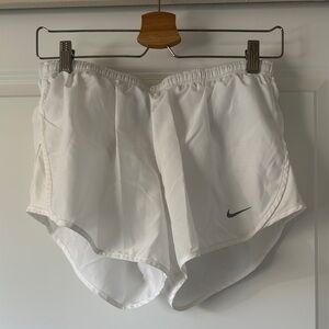 Nike White Running Shorts
